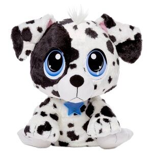 Rescue Tales Adoptable Pet Dalmatian Spotted Puppy Plush Toy - Black and White